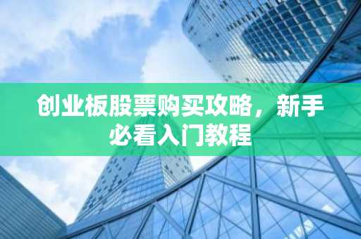 创业板股票购买攻略，新手必看入门教程