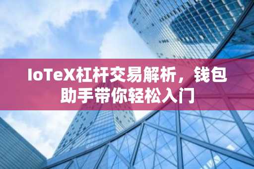 IoTeX杠杆交易解析，钱包助手带你轻松入门
