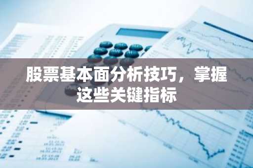 股票基本面分析技巧，掌握这些关键指标