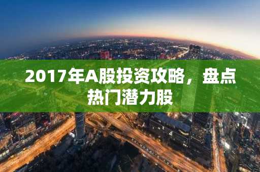 2017年A股投资攻略，盘点热门潜力股