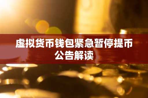 虚拟货币钱包紧急暂停提币公告解读