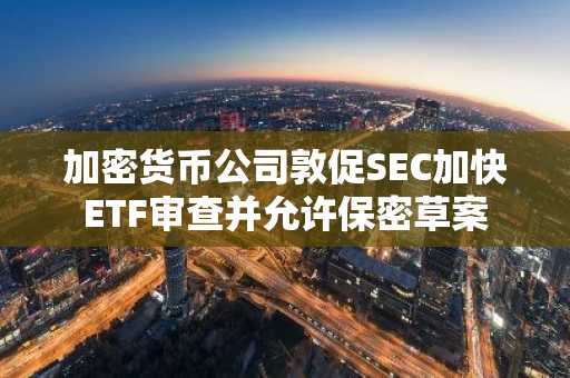 加密货币公司敦促SEC加快ETF审查并允许保密草案