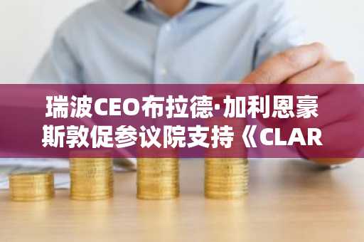瑞波CEO布拉德·加利恩豪斯敦促参议院支持《CLARITY法案》，称交易规模“并不小”