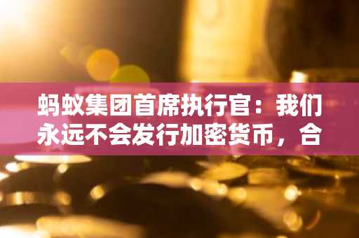 蚂蚁集团首席执行官：我们永远不会发行加密货币，合规很重要