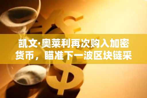 凯文·奥莱利再次购入加密货币，瞄准下一波区块链采用浪潮