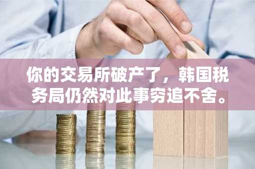 你的交易所破产了，韩国税务局仍然对此事穷追不舍。