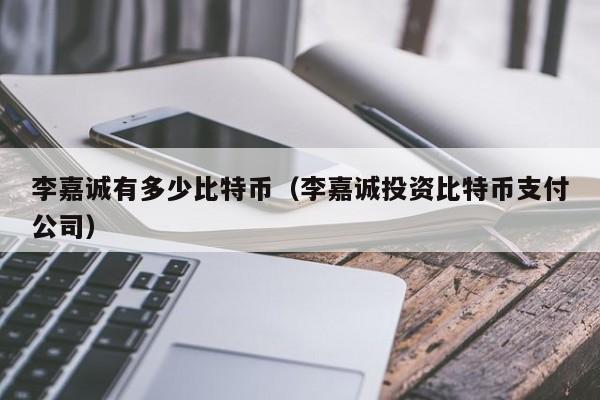 李嘉诚有多少比特币（李嘉诚投资比特币支付公司）