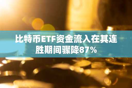 比特币ETF资金流入在其连胜期间骤降87%